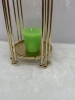 Light luxury golden glass candlestick, simple European-style glass romantic dining table, candlelight dinner prop and decoration Specification image